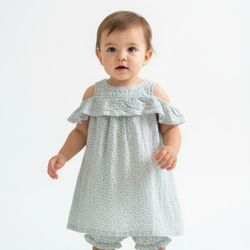 Pastourelle by Pippa & Julie Floral Lace Cold Shoulder Dress - 18 Months