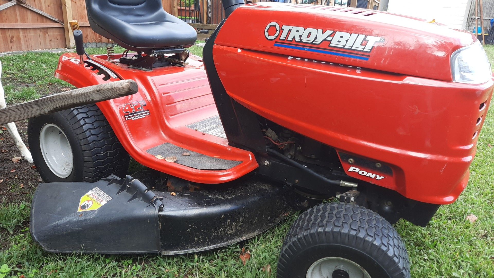 Troy-Bilt riding lawn tractor