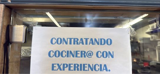 Se busca cocinera con experiencia