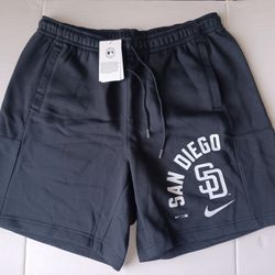 Size XXL San Diego Padres Nike Men's Black Arched Kicker Shorts - Standard Fit - Straight Leg