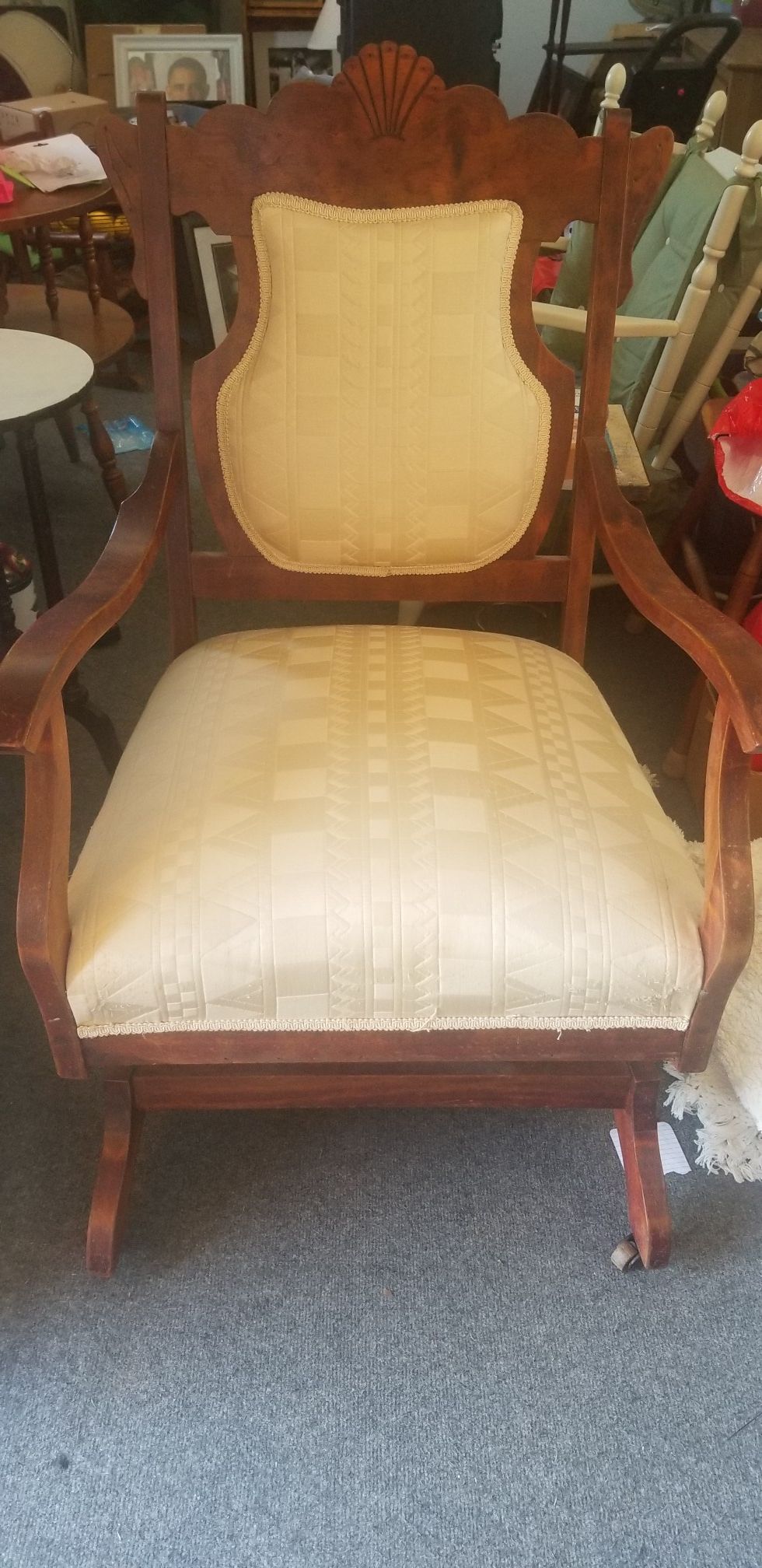 Antique Chair with original casters