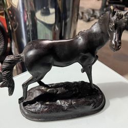 Vintage Bronze Horse Statue