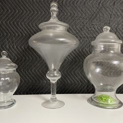 Elegant Glass Jars With lids