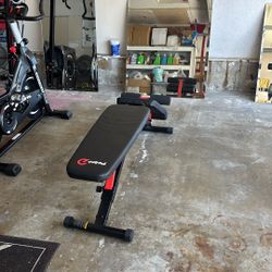 Adjustable Workout Bench & Mirror