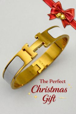 Brand New Clic H Bracelet Color Gold / White.