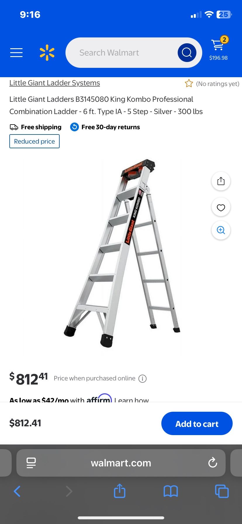 12 Ft Industrial Ladder  
