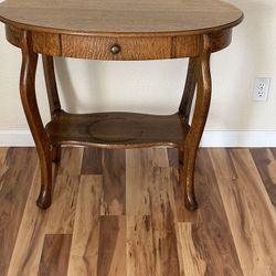 Vintage “TigerOak” Parlor  Table
