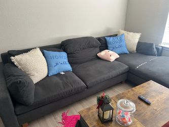 Dark grey sectional