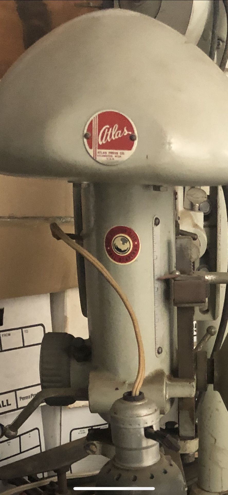 Vintage atlas drill press