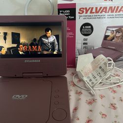Sylvania DVD Player 7” (pink)
