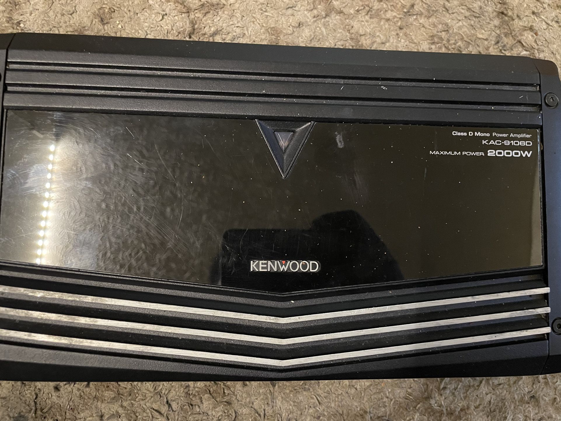 Kenwood KAC-9106D Class D Mono Power Amplifier with Variable LPF, 2000W Max power