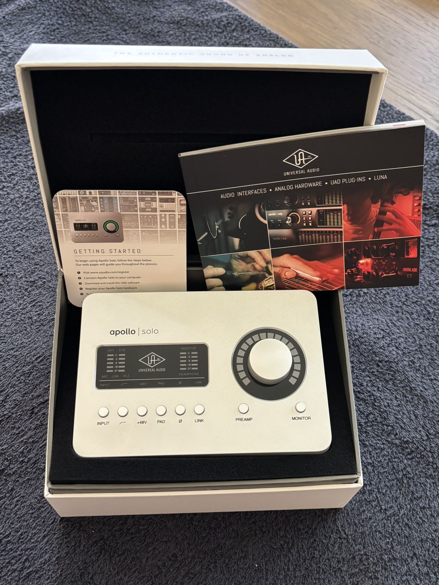 Universal Audio Apollo Solo Heritage Edition Thunderbolt 3 Audio Interface - like new