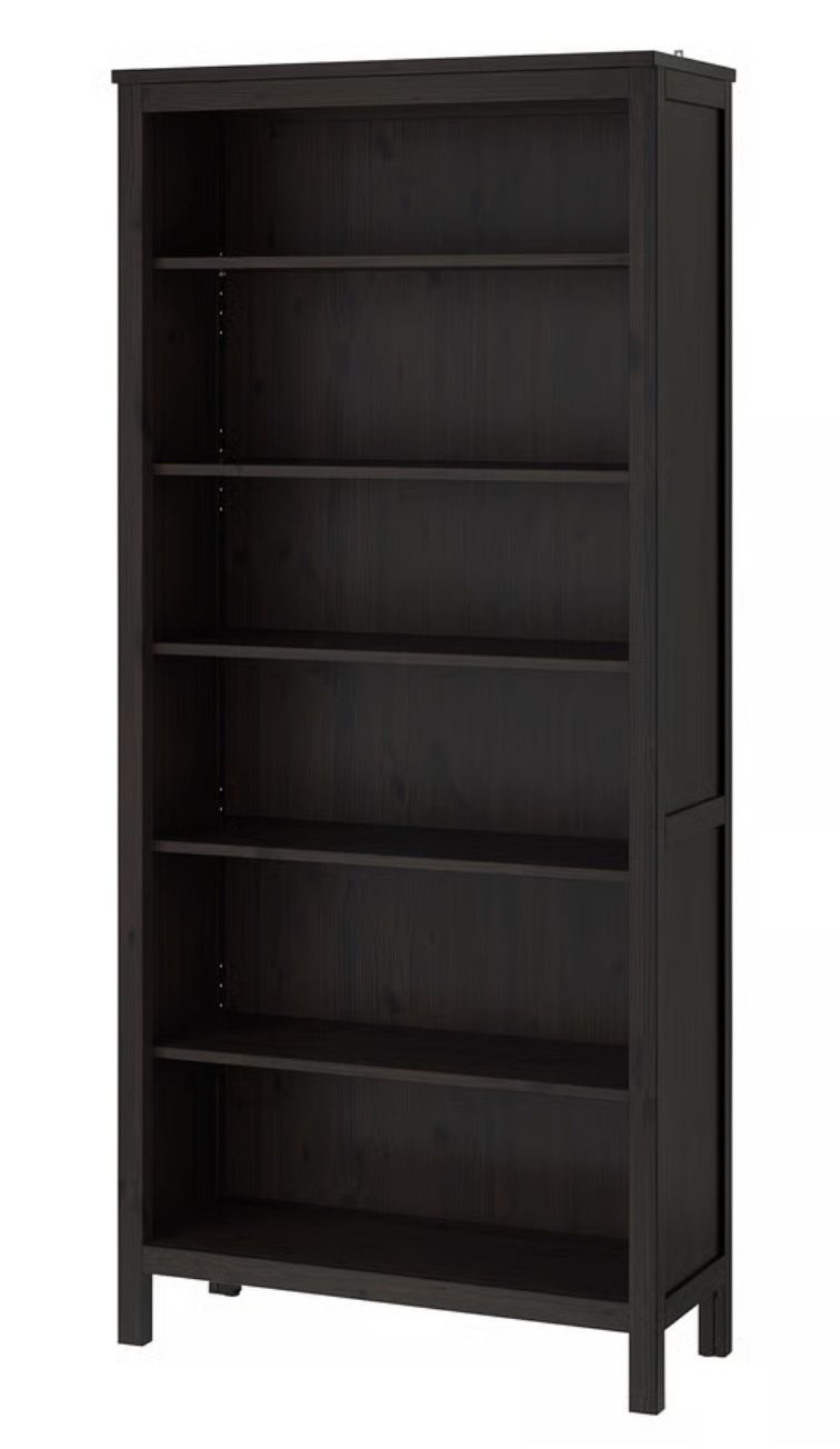 HEMNES Bookcase, black-brown