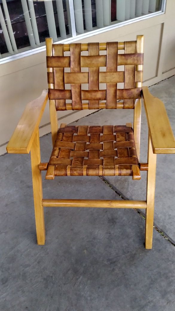 Leather comfortable chair.