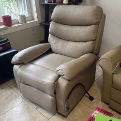 Beige Electric Recliner 