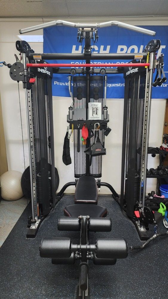 Inspire FT2 Gym -Functional Trainer Plus Dumbbell Weight Set and Rack