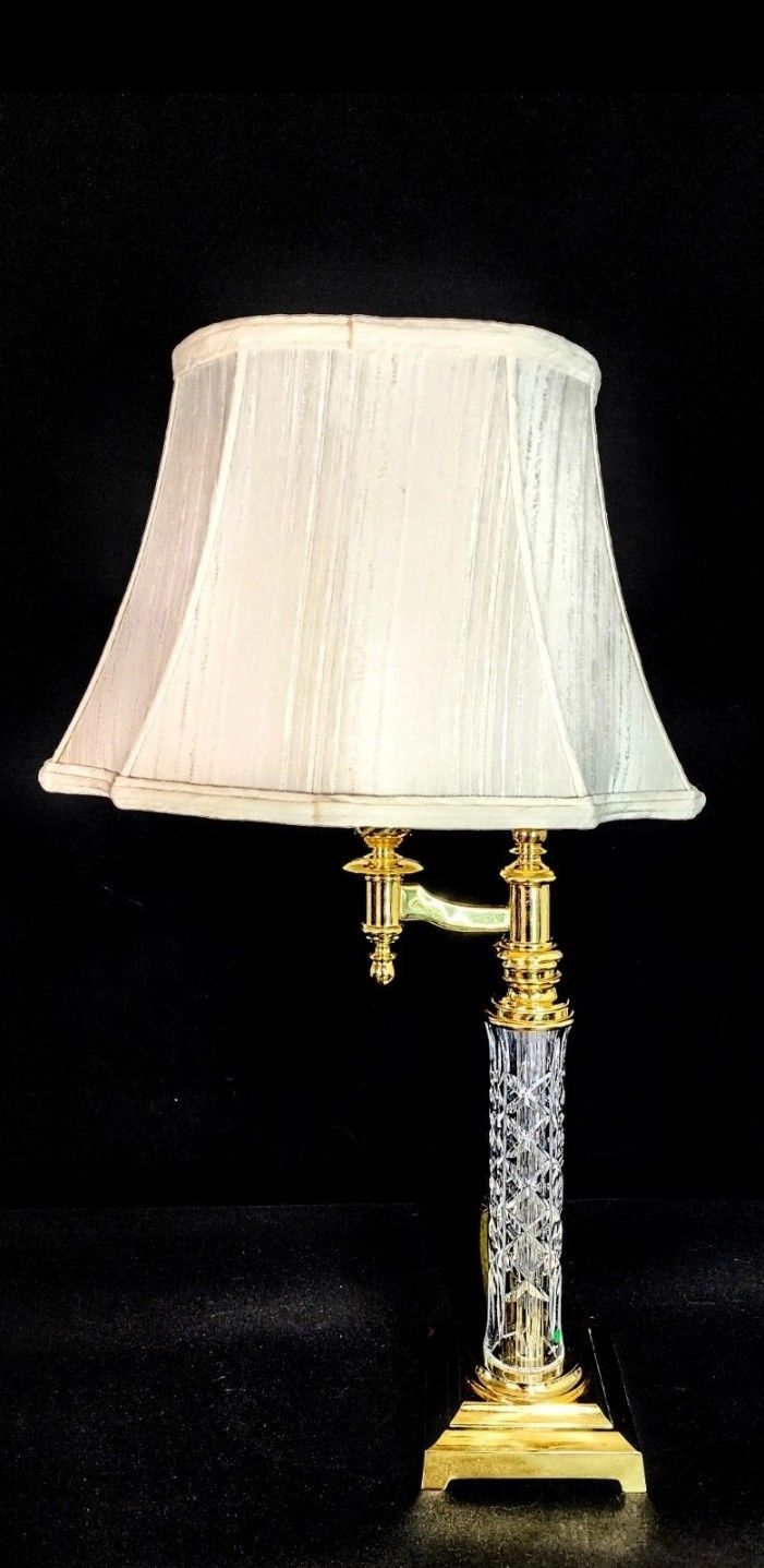 Waterford Lamp Kilarney Kinsale Bankers Lamp - Absolutely New Condition W/ Tags!