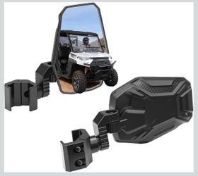 UTV Side Mirrors, UTV Rearview Mirrors Fit for Windshield