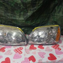 2004-08 Mitsubishi Galant Right & Left Headlight Pair 