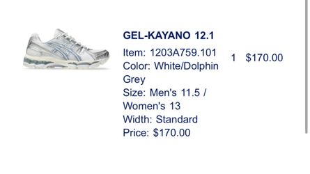 ASICS gel kayano 12.1