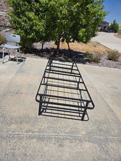 Sturdy metal bed frame in good condition