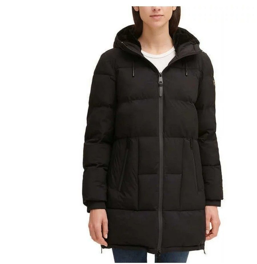 DKNY Womens Side Zippers Velboa Lined Hood Parka Jacket
SIZE XL