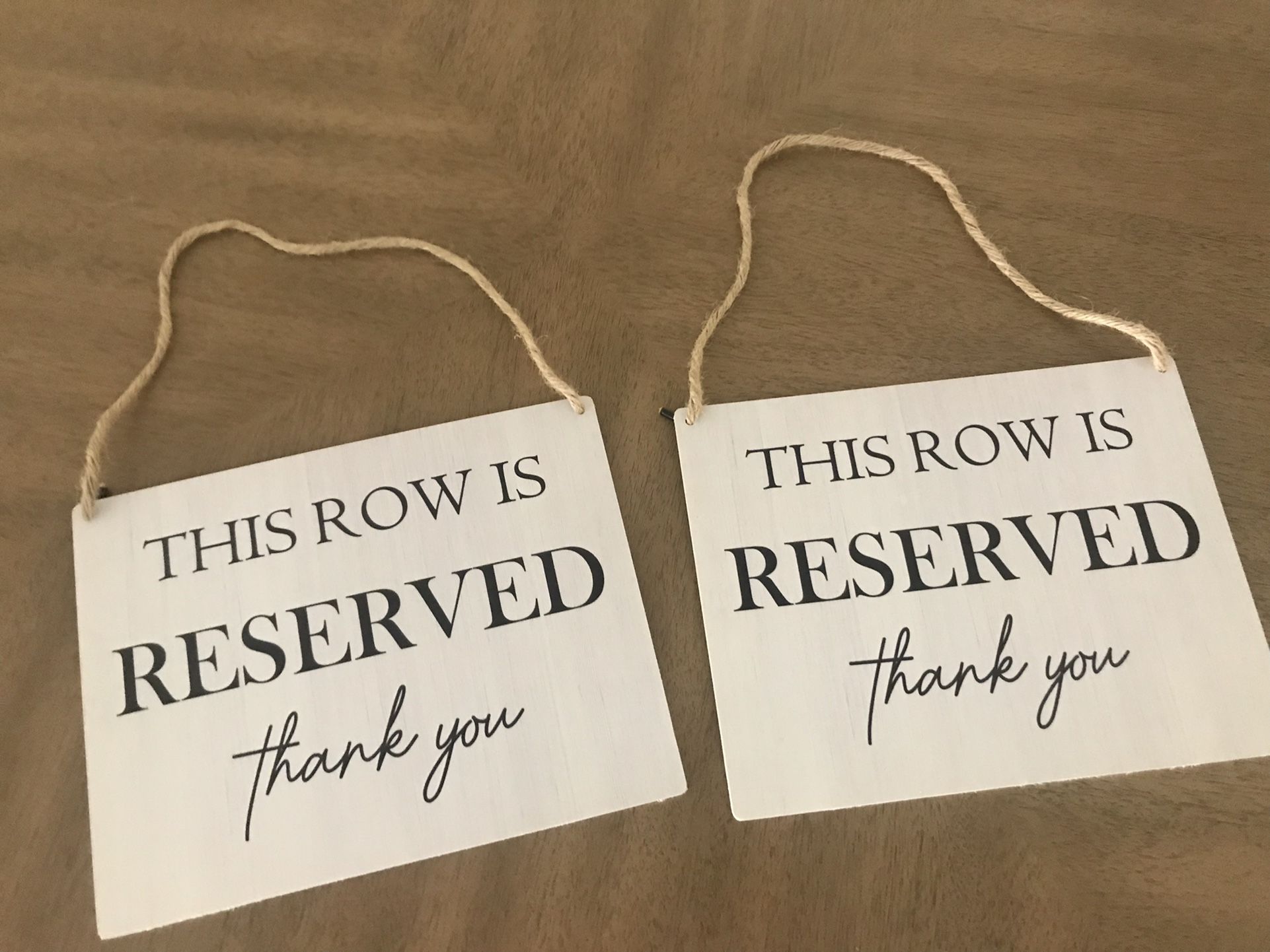 Reserve Signs