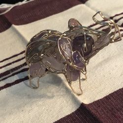 Quartz  Elephant Size 3x4 1/2 inches 
