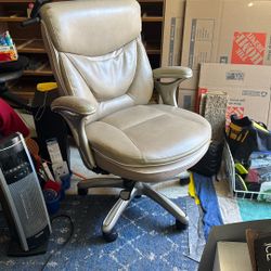 Beige Serta Office Chair