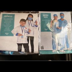 Unisex  Brand New Doctor/ Nurse Costume Set of 2 