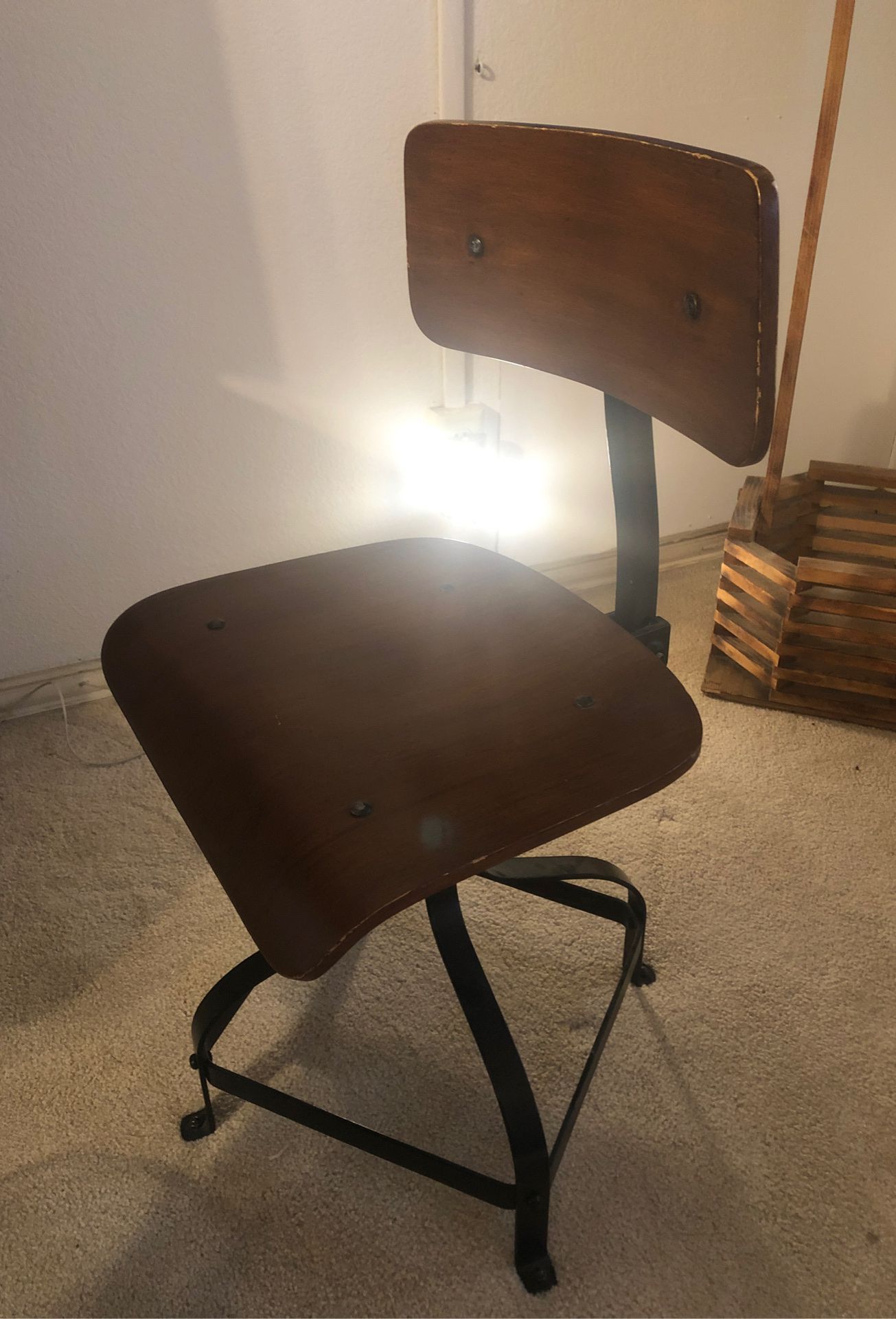FURNITURE- antique swivel chair