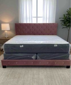 NEW KING SIZE BED WITH MATTRESS AND FREE DELIVERY PAY ON DELIVERY