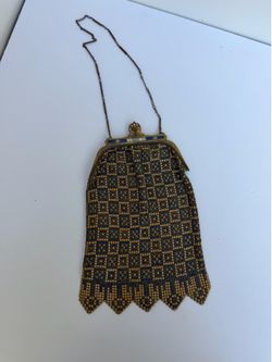 Vintage art decor evening purse