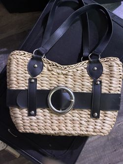Bijoux Termed Straw Bag