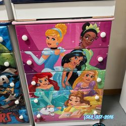 Princess Five Drawer Dresser Chest Cajonera Comoda Nueva 