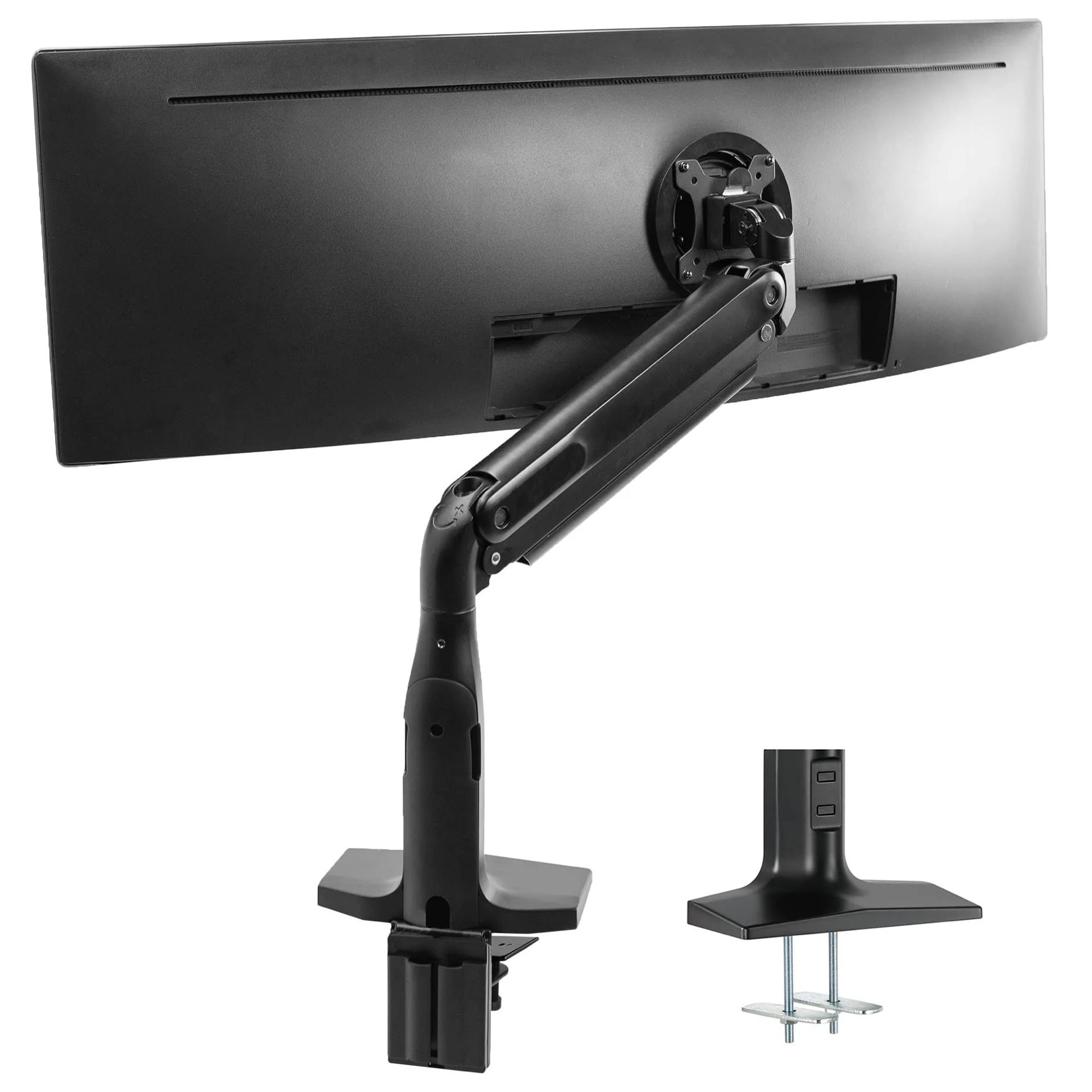 VIVO Stand-V100H Pneumatic Arm Single Ultrawide Monitor Desk Mount