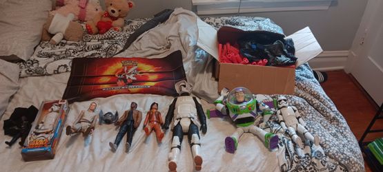 Star wars toys, nerf ammo, nerf vest