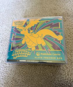 Pokemon center ascended heroes etb sealed