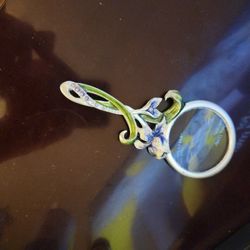 Vintage magnifying glass By Art Nouveau style.