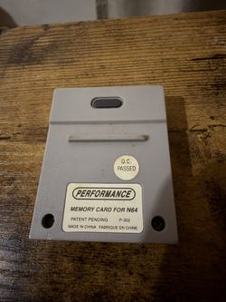 Performance Memory Card for Nintendo 64 N64 (P-302) - Untested