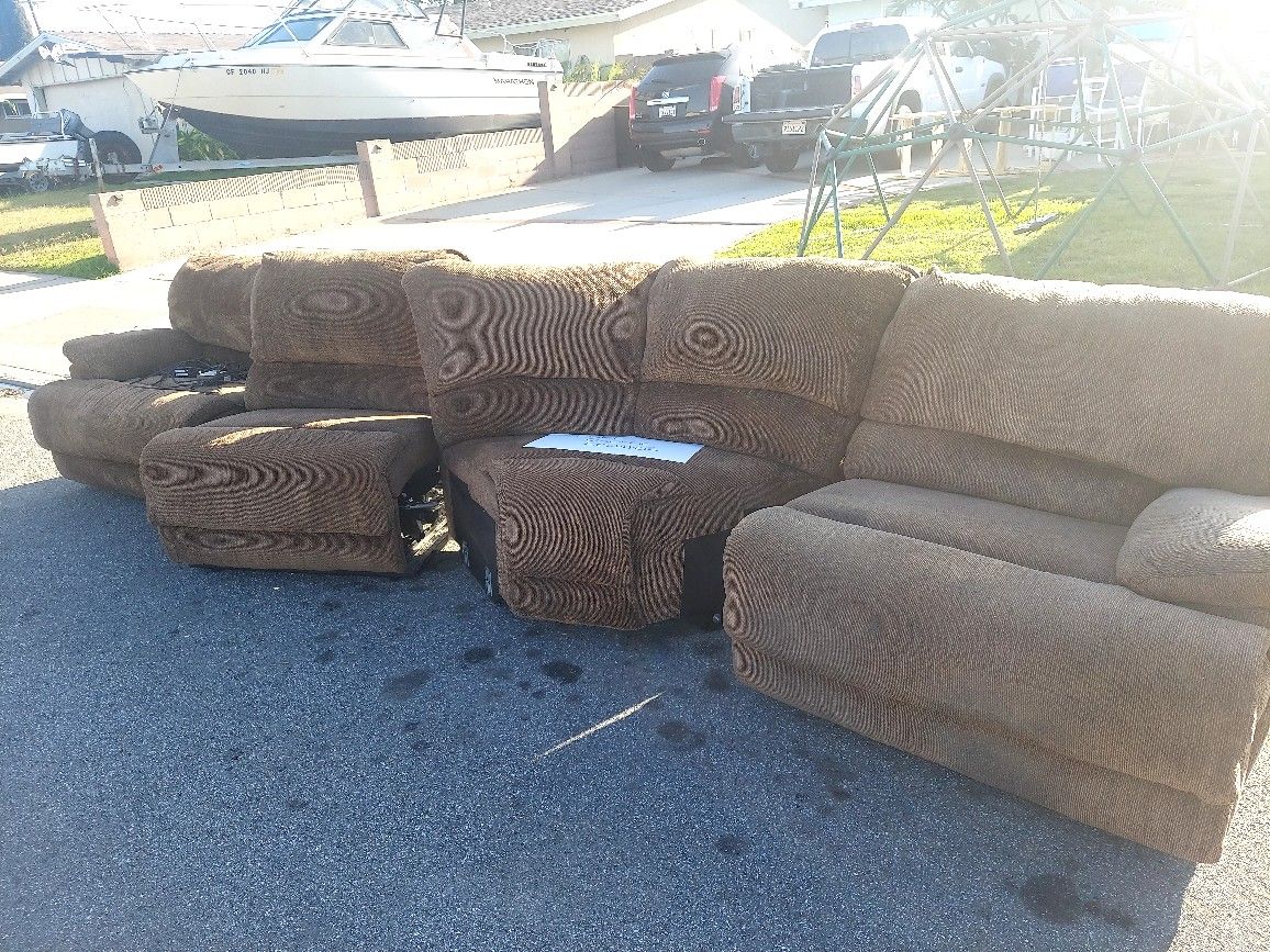 Free Electric Reclining Sectional