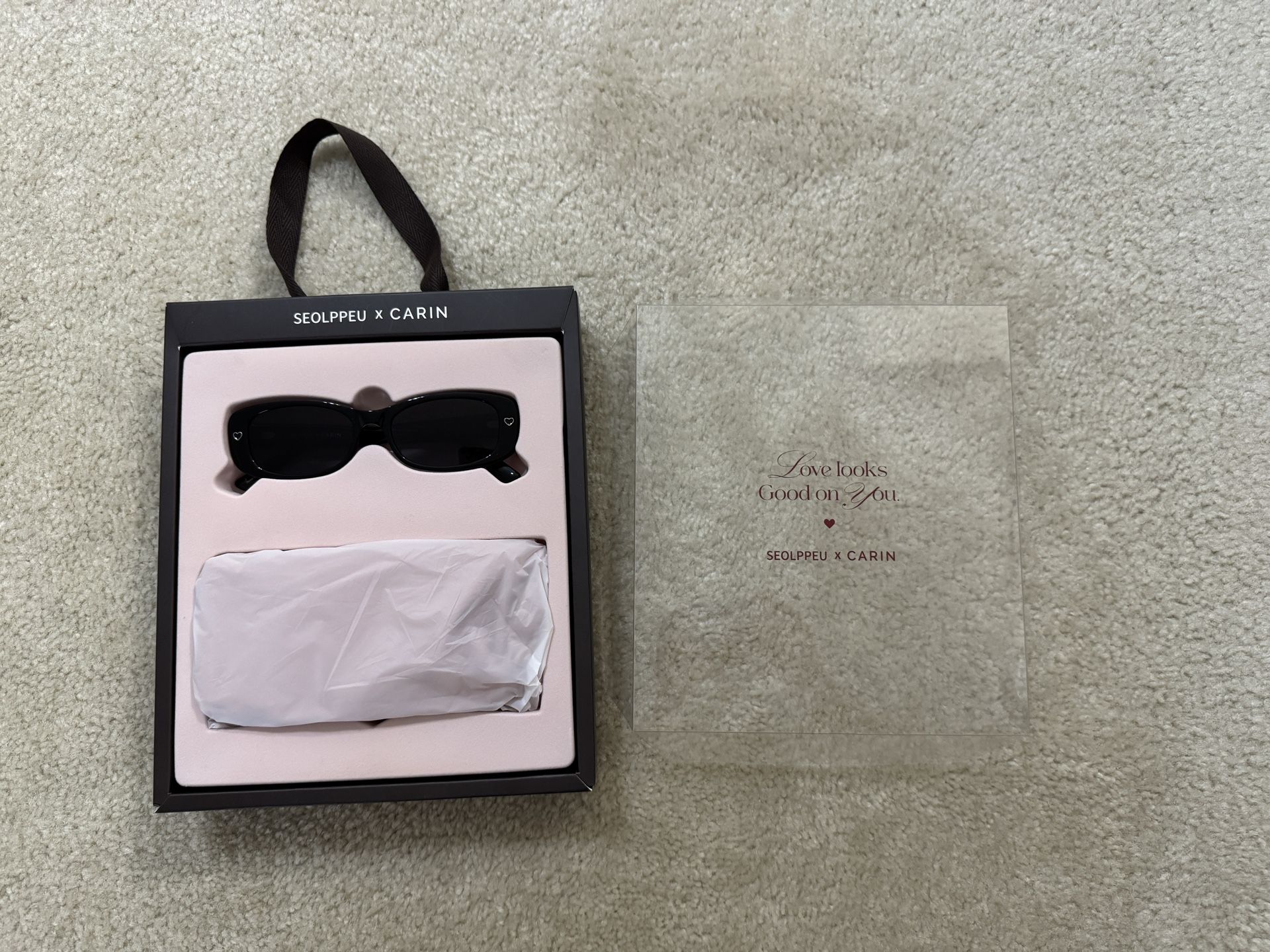 Seolppeu x Carin Collaboration LUVLINE O C1 Sunglasses Glasses Korean New