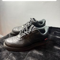 Black Supreme Af1 Size 10 
