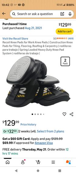 Recoil knee pads