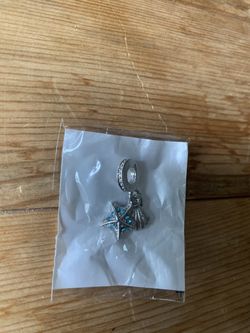 Sea star and shell charm