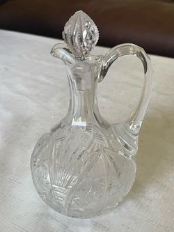 American Brilliant Period cut glass cruet with stopper. 1(contact info removed)
