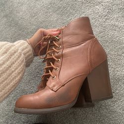 Combat Heel Boots