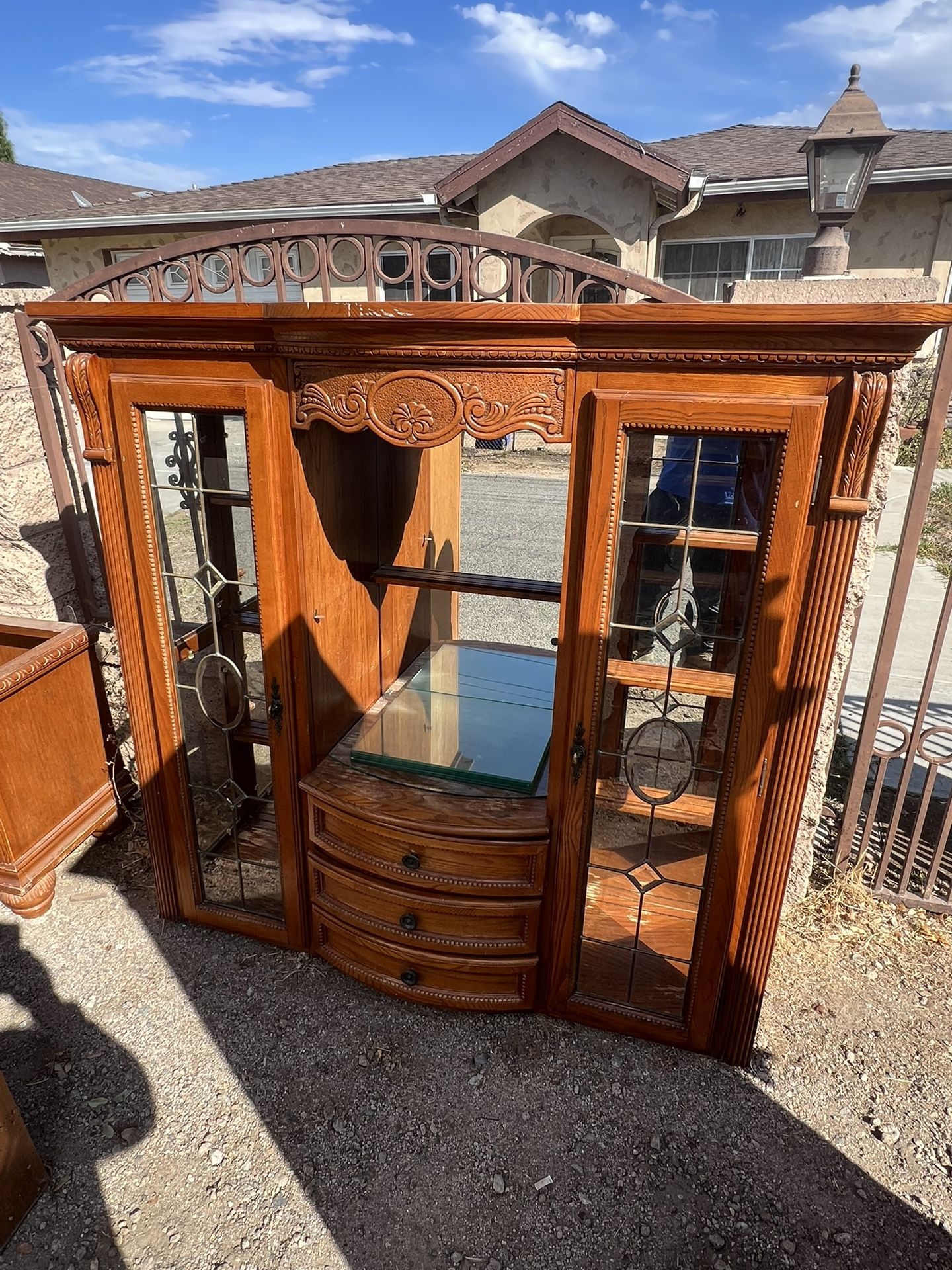 Kitchenette Shelves Furniture Antique Wood