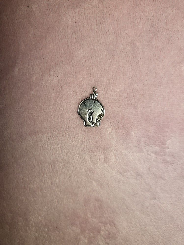 Looney tunes Tweety 925 silver necklace charm