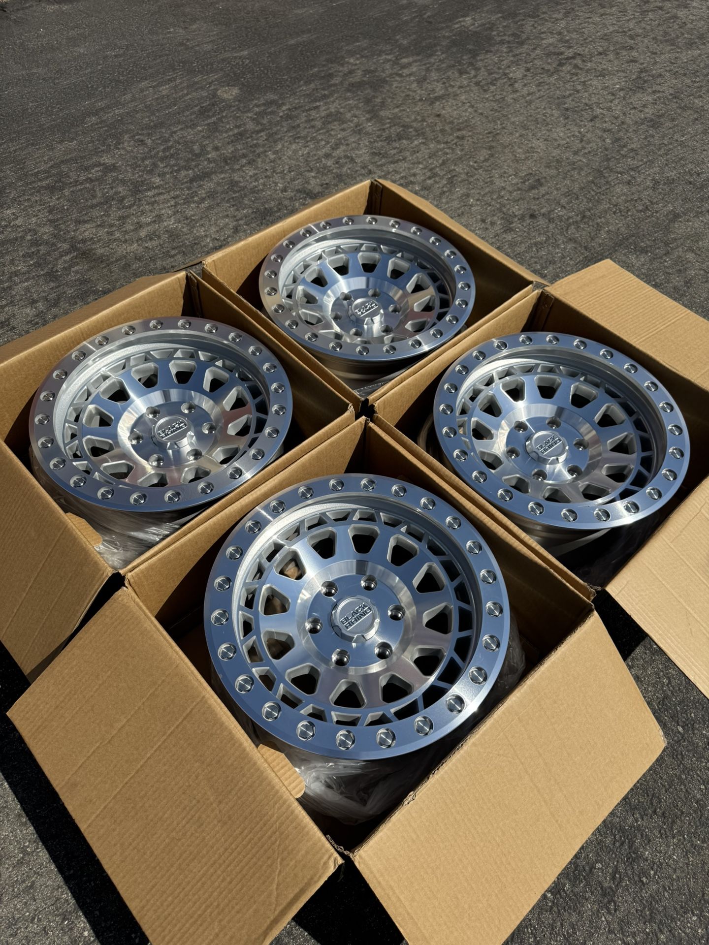 New 17” Black Rhino Primm Machined Wheels 6x5.5 CHEVY GMC TOYOTA